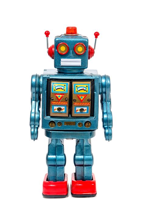 vintage tin robot toys